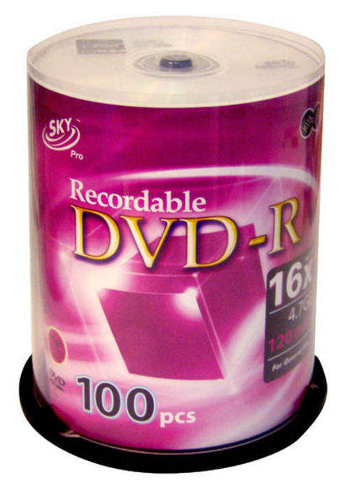 SkyPRO DVD-R Printable - 100 Spindle