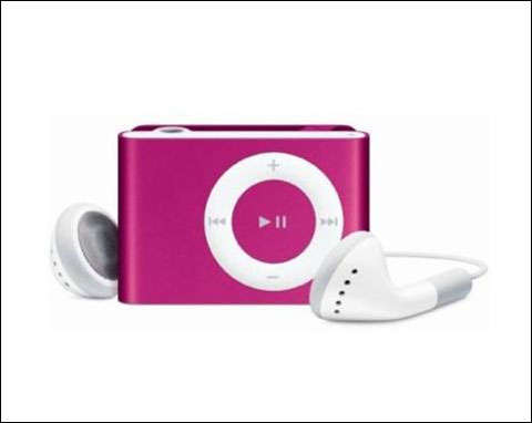 Chrome - 2Gb (Shuffle Style) Mp3 Player - Pink