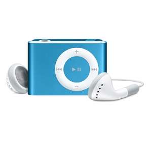 Chrome - 2Gb (Shuffle Style) Mp3 Player - Blue