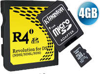 R4i Gold SDHC + 4Gb MicroSD Bundle