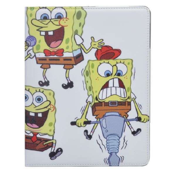 Funny Cartoon Leather Cover Stand for iPad 2