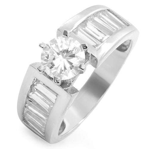 Exquisite Brand New Ring With 5.30ctw Cubic zirconia  925 Sterling silver. Size 8.