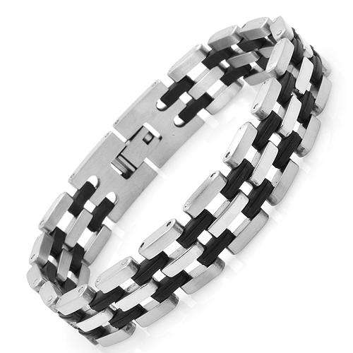 **R1250.00** Stunning Brand New Gentlemens Bracelet Stainless steel. Total item weight 37.5g Length