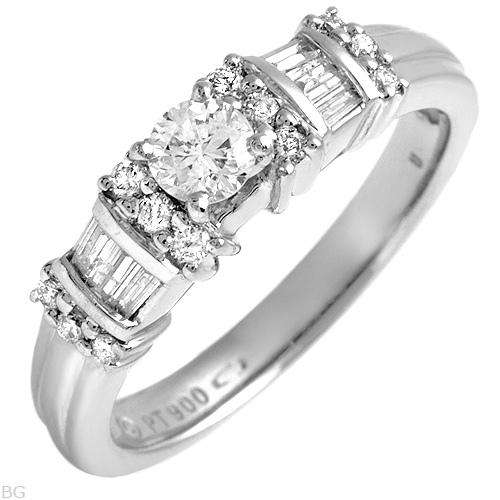 **R75 000.00** Irresistible Brand New Platinum Diamond Engagement Ring With 0.72ctw