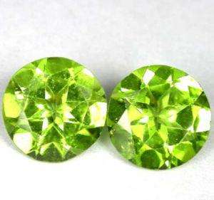 2.5ct Natural Burmese Peridot Pair