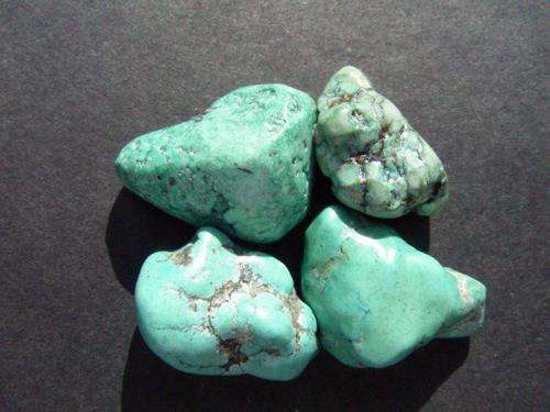 4 X Turquoise Tumbled
