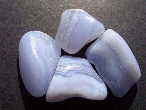 4 X Agate ¿¿¿¿¿¿ Blue Lace Tumbled