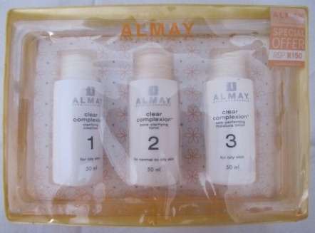Almay Face care Cleanser toner Moisturiser 50ml bottles - For Oily skin