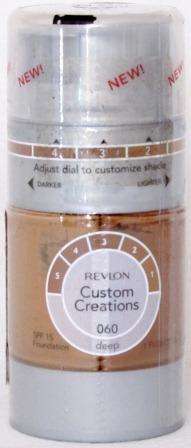 Revlon "Custom Creations" Foundation 060 Deep. Adjust the dial to customise your shade