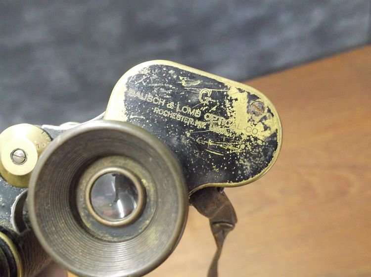 WW2 ERA MILITARY STEREO BINOCULARS BY BAUSCH & LOMB OPTICAL CO.