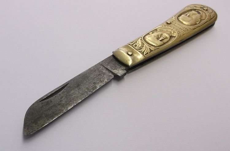 WOW !!!! PRES..KRUGER..STEYN..SWART..VERWOERD...AFRICANA POCKET KNIFE BY CARL SCHLIEPER