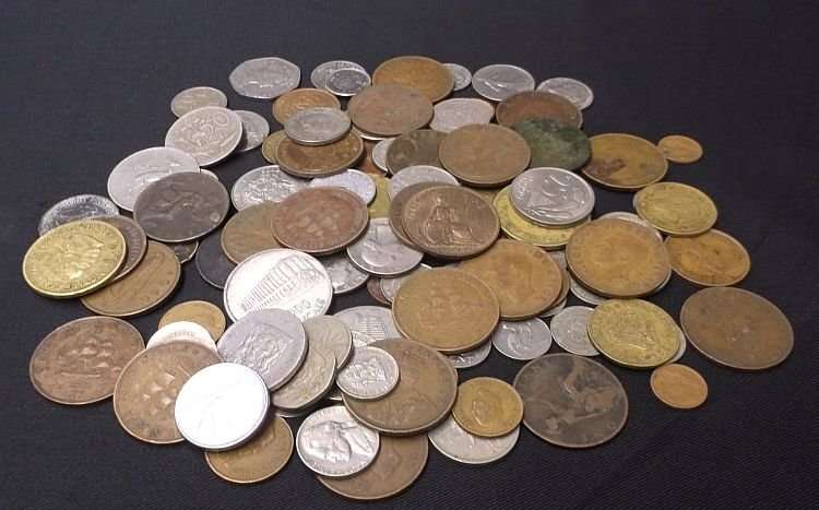100 COINS FROM ALL AROUND THE WORLD ....MAJORITY SOUTH AFRICAN....BID PER COIN TO TAKE ALL