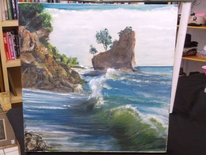 AN ORIGINAL OIL ON CANVAS BY NEL CALBURN