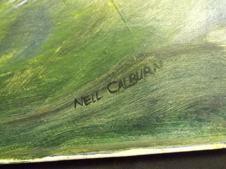 AN ORIGINAL OIL ON CANVAS BY NEL CALBURN