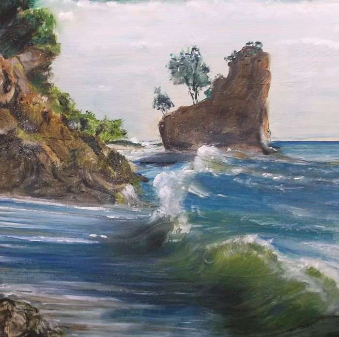 AN ORIGINAL OIL ON CANVAS BY NEL CALBURN