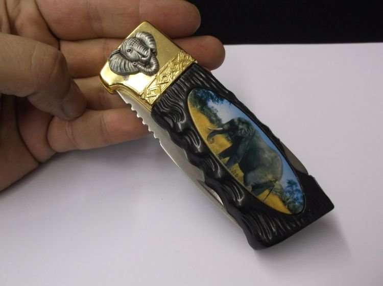 BIG 5...." ELEPHANT "....COLLECTORS KNIFE....GREAT BLADE...GOOD WEIGHT...AWESOME GIFT...
