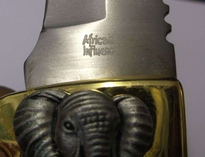 BIG 5...." ELEPHANT "....COLLECTORS KNIFE....GREAT BLADE...GOOD WEIGHT...AWESOME GIFT...
