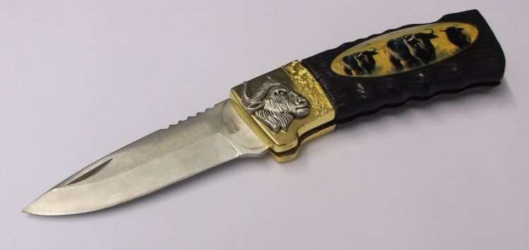 BIG 5...." CAPE BUFFALO "....COLLECTORS KNIFE....GREAT BLADE...GOOD WEIGHT...AWESOME GIFT...