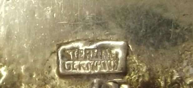 A GORGEOUS VINTAGE STERLING SILVER BROOCH WITH ABALONE AND MARCASITE ...FILIGREE TOO !!! WOW !!!