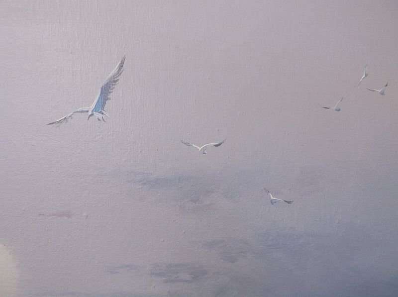 A MASSIVE ORIGINAL OIL ON BOARD OF A MAGICAL SUNSET ...SO PRECISE...SIGNED BY THE ARTIST ENGEL...WOW