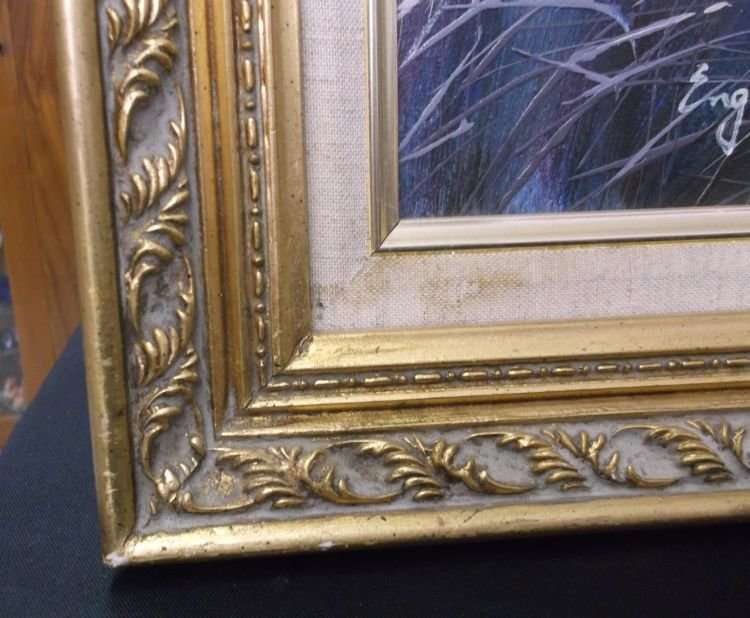 A MASSIVE ORIGINAL OIL ON BOARD OF A MAGICAL SUNSET ...SO PRECISE...SIGNED BY THE ARTIST ENGEL...WOW