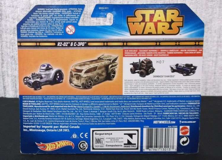 A GREAT COLLECTORS DOUBLE PACK STAR WARS CHARACTER VEHICLES SET ...DIE CAST HOTWHEELS ...AWESOME !!!