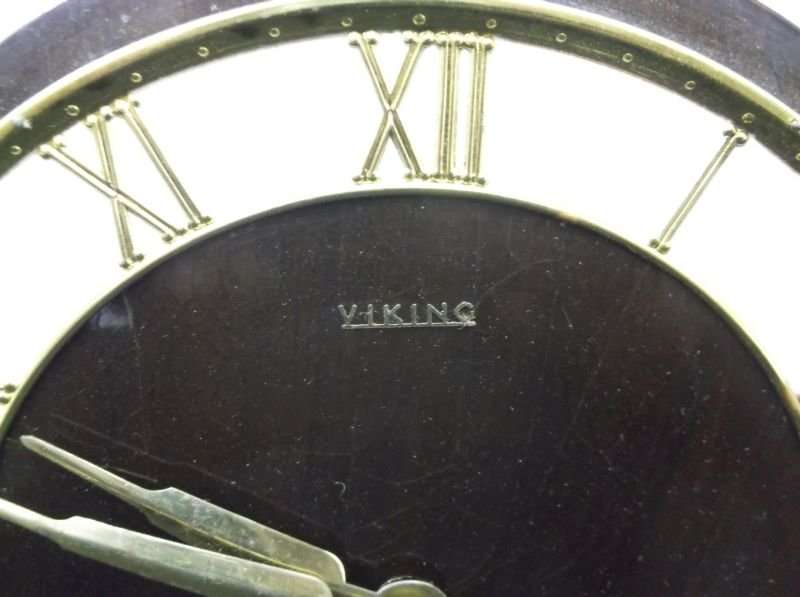 AN ART DECO STYLE CLOCK BY VIKING - NEEDS TLC / SERVICE