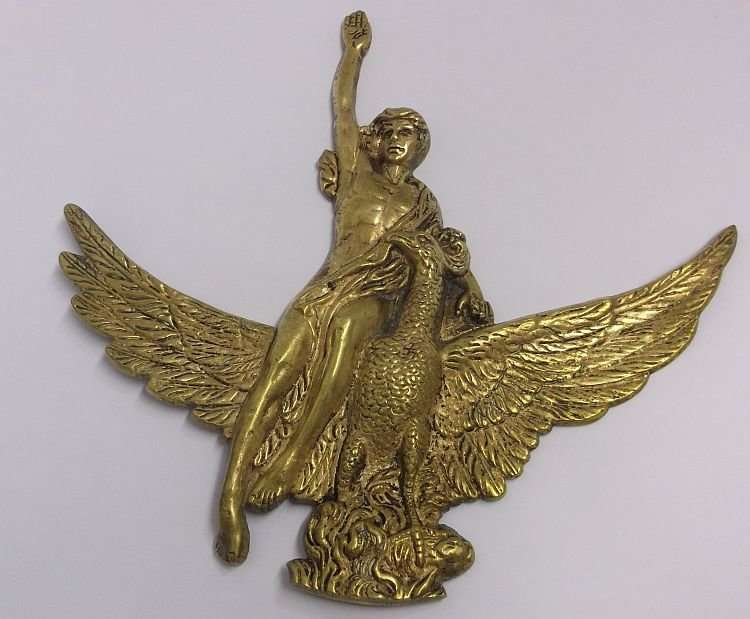 A STUNNING OLD CAST METAL FIXTURE FOR FURNITURE OR ARCHITECTURE - LOOKS FRENCH .....