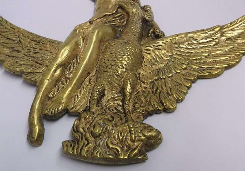 A STUNNING OLD CAST METAL FIXTURE FOR FURNITURE OR ARCHITECTURE - LOOKS FRENCH .....