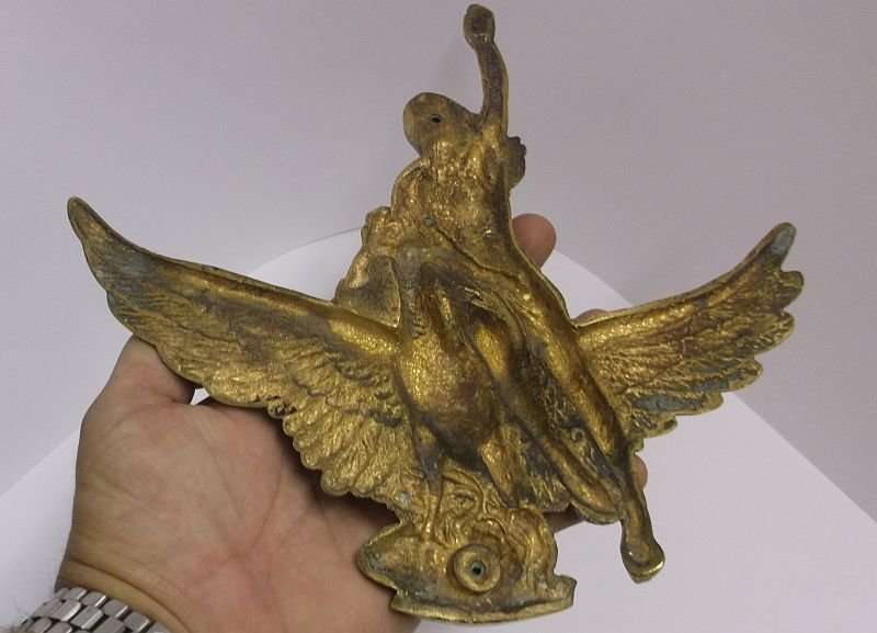 A STUNNING OLD CAST METAL FIXTURE FOR FURNITURE OR ARCHITECTURE - LOOKS FRENCH .....