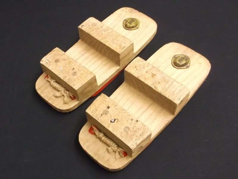 NEVER SEEN BEFORE ?? A PAIR OF WOODEN JAPANESE GEISHA SHOES...RARE FIND