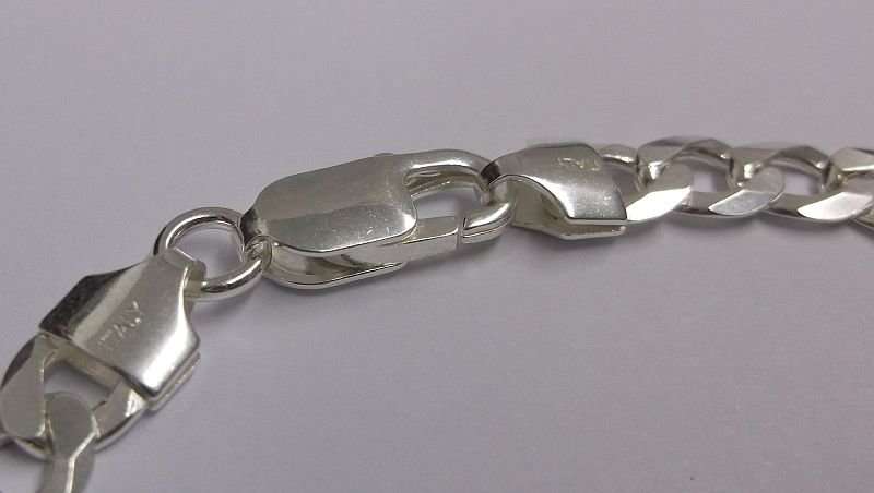 WOW !!! A GREAT QUALITY WIDE AND BOLD SOLID STERLING SILVER BRACELET....STARTING AT R1