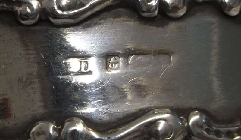 A COOL OLD HALLMARKED STERLING SILVER "BIG RING" TURNED BANGLE WITH SCROLL TYPE ENDS ...MUST SEE !!