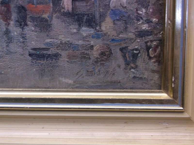 A GORGEOUS ORIGINAL OIL ON BOARD ....DEFINITELY ITALIAN ....GREAT ATTENTION TO DETAIL