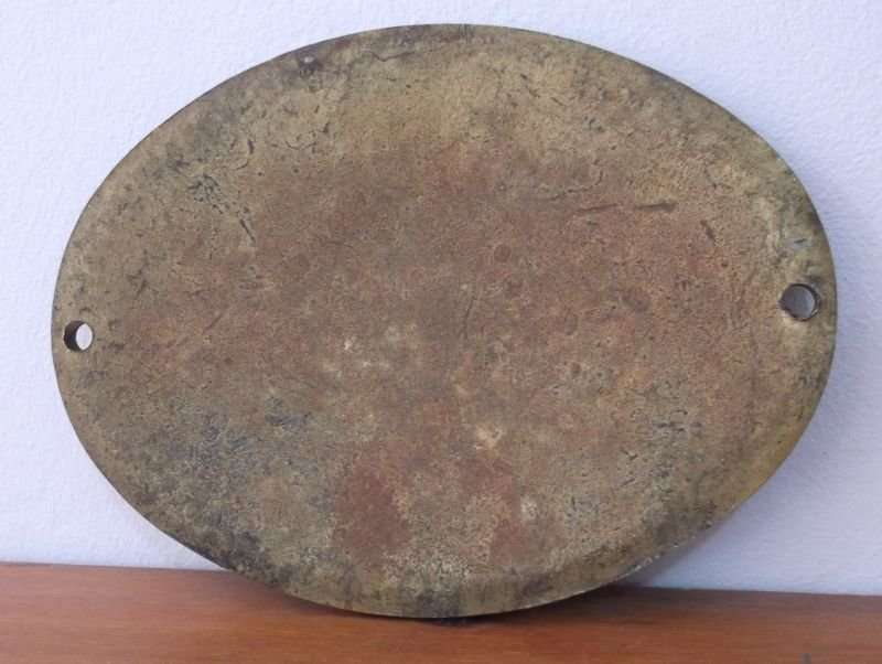 AN ULTRA COOL VINTAGE """BULLDOG""" SAFE CO BRONZE SAFE PLAQUE ....A VERY VERY RARE FIND !!!!