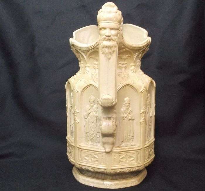 WOW !!! ULTRA RARE HIGHLY DETAILED APOSTLE JUG BY CHARLES MEIGH MADE MARCH 17 1842 IN HANLEY ENGLAND