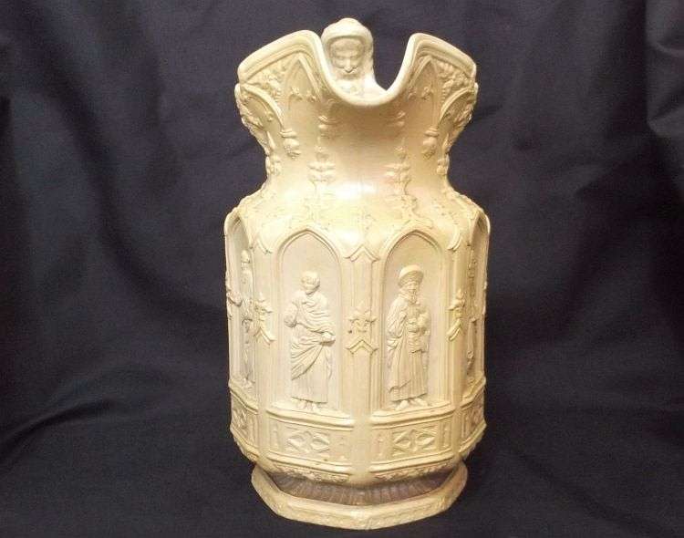 WOW !!! ULTRA RARE HIGHLY DETAILED APOSTLE JUG BY CHARLES MEIGH MADE MARCH 17 1842 IN HANLEY ENGLAND