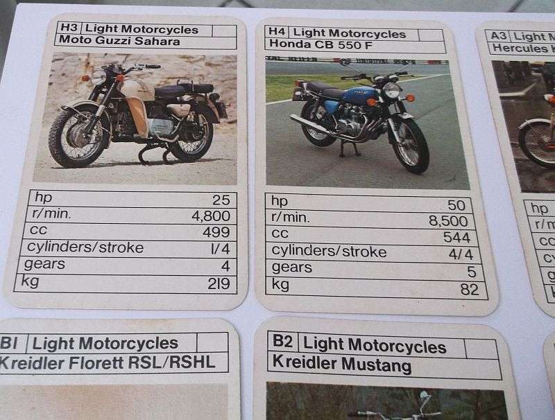 ABSOLUTELY RARE AND AWESOME !! TRUMPS !!...........LIGHT MOTORCYCLES.......WICKED !!!!!!!!