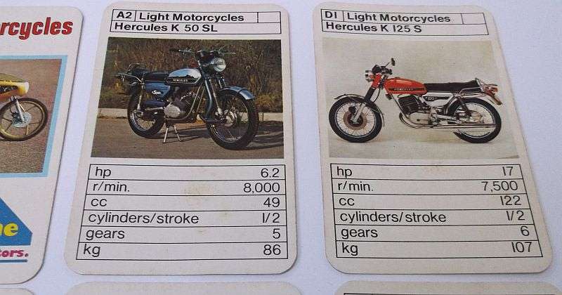 ABSOLUTELY RARE AND AWESOME !! TRUMPS !!...........LIGHT MOTORCYCLES.......WICKED !!!!!!!!