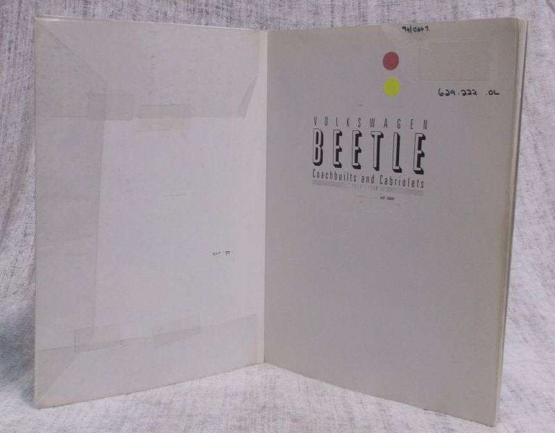 A COOL BOOK ABOUT THE HISTORY OF THE VOLKSWAGEN BEETLE..AWESOME ILLUSTRATIONS ...COLLECTOR MUST HAVE