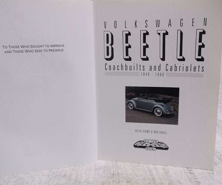 A COOL BOOK ABOUT THE HISTORY OF THE VOLKSWAGEN BEETLE..AWESOME ILLUSTRATIONS ...COLLECTOR MUST HAVE