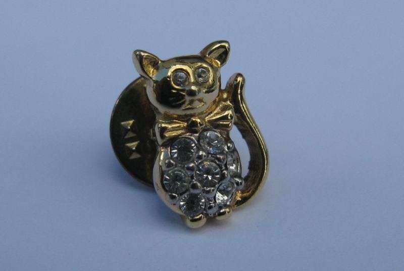 BROOCH / PIN - MOUSE / KITTY