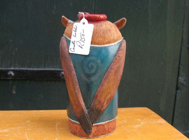 A DESIGNER STATUE OF AN OWL - "SIGNED"