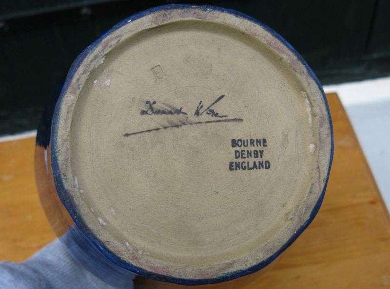 HEAVY BOURNE DENBY POTTERY WATER JUG