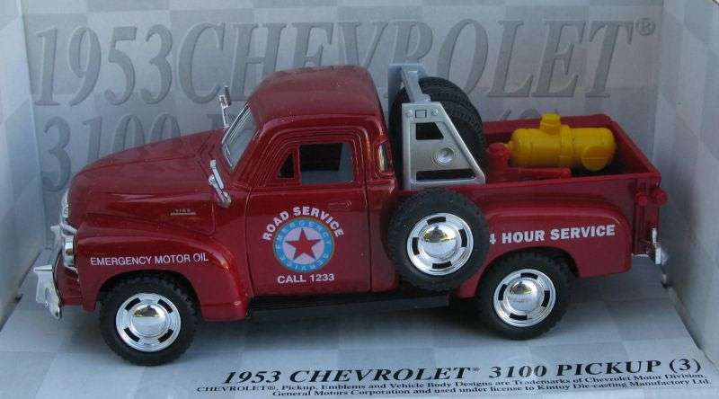TOO COOL !! A 1:38 SCALE DIE CAST METAL MODEL OF THE 1953 CHEVROLET 3100 PICKUP ...EMERGENCY VEHICLE