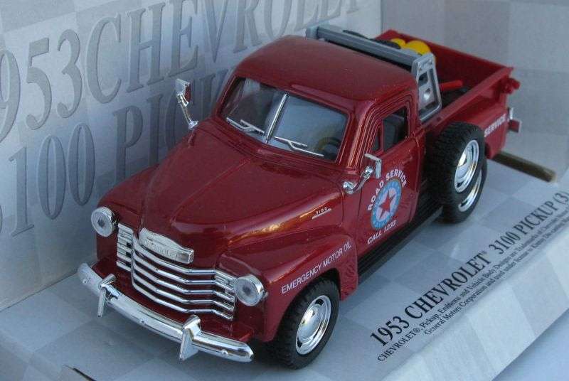 TOO COOL !! A 1:38 SCALE DIE CAST METAL MODEL OF THE 1953 CHEVROLET 3100 PICKUP ...EMERGENCY VEHICLE