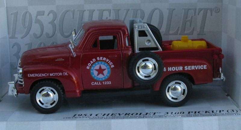 TOO COOL !! A 1:38 SCALE DIE CAST METAL MODEL OF THE 1953 CHEVROLET 3100 PICKUP ...EMERGENCY VEHICLE