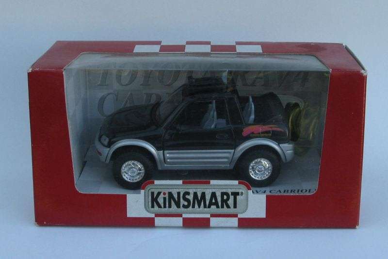 SWEET DUDE !! A 1:32 SCALE DIE CAST METAL MODEL OF THE TOYOTA RAV4 CABRIOLET WITH SURFBOARD ...NICE