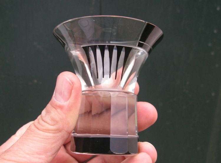 SUPER RARE !! THE EPITOME OF""ART DECO""...SCOTTISH TERRIER THEMED CUT GLASS DECANTER WITH 3 GLASSES