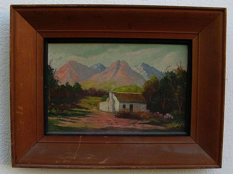 A BEAUTIFULLY EXECUTED ORIGINAL OIL ON BOARD LANDSCAPE PAINTING SIGNED BY ARTIST MATT FERREIRA